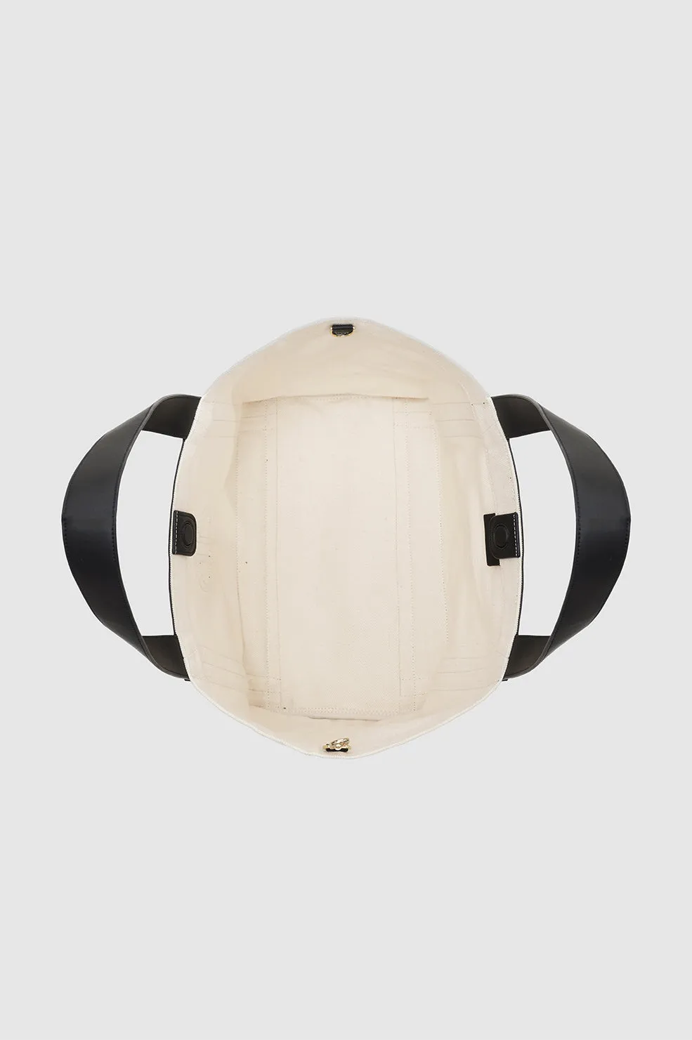 Cara Tote - Natural Canvas With Black sold by Anine Bing product image thumbnail 4