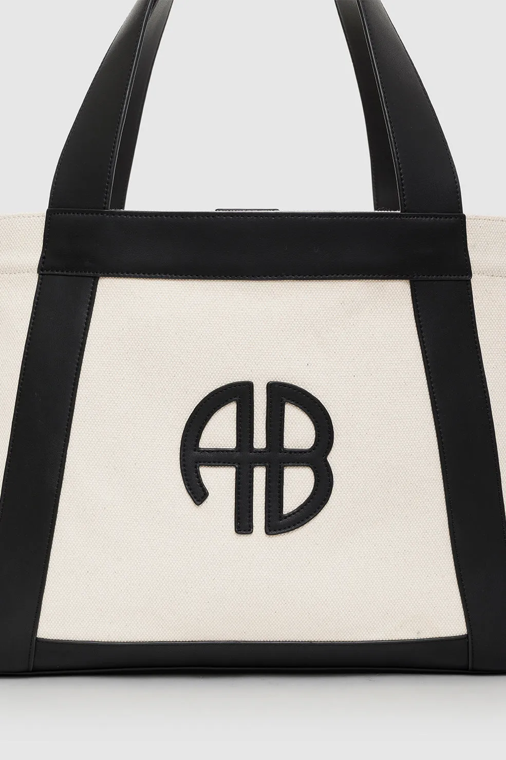 Cara Tote - Natural Canvas With Black sold by Anine Bing product image thumbnail 5
