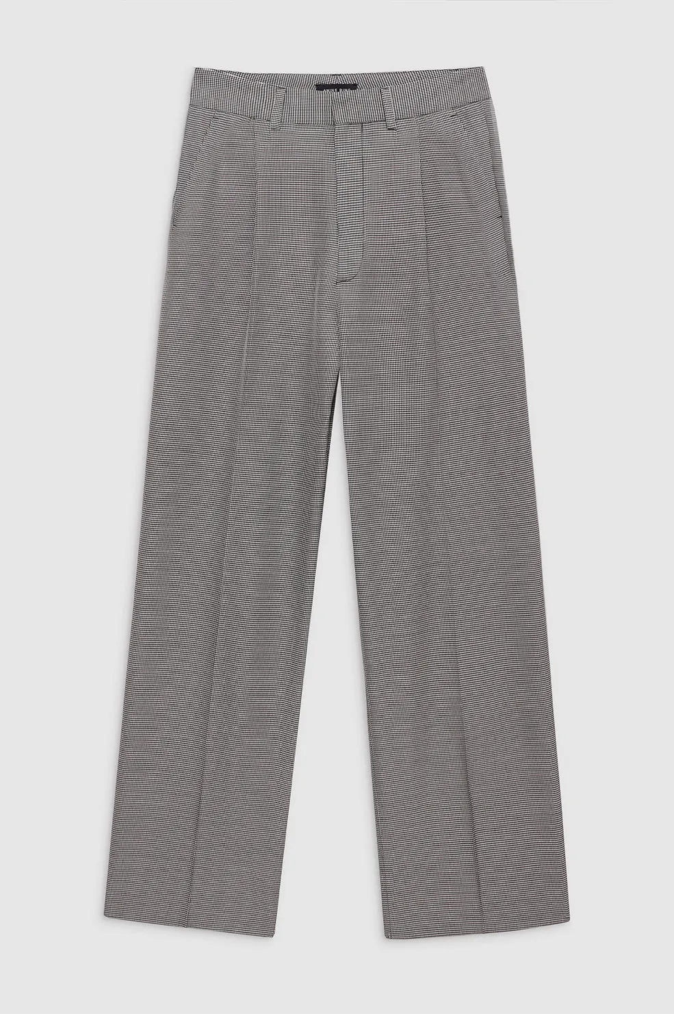 Carrie Pant - Black And White Mini Houndstooth sold by Anine Bing