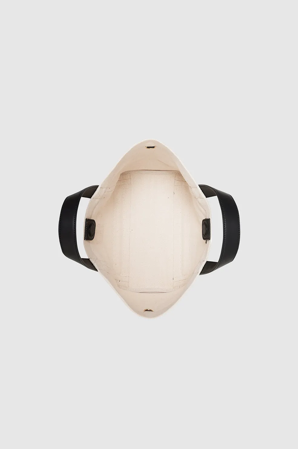 Small Cara Tote - Natural Canvas With Black sold by Anine Bing product image thumbnail 4