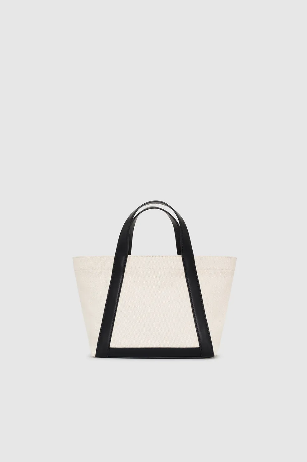 Small Cara Tote - Natural Canvas With Black sold by Anine Bing product image thumbnail 3