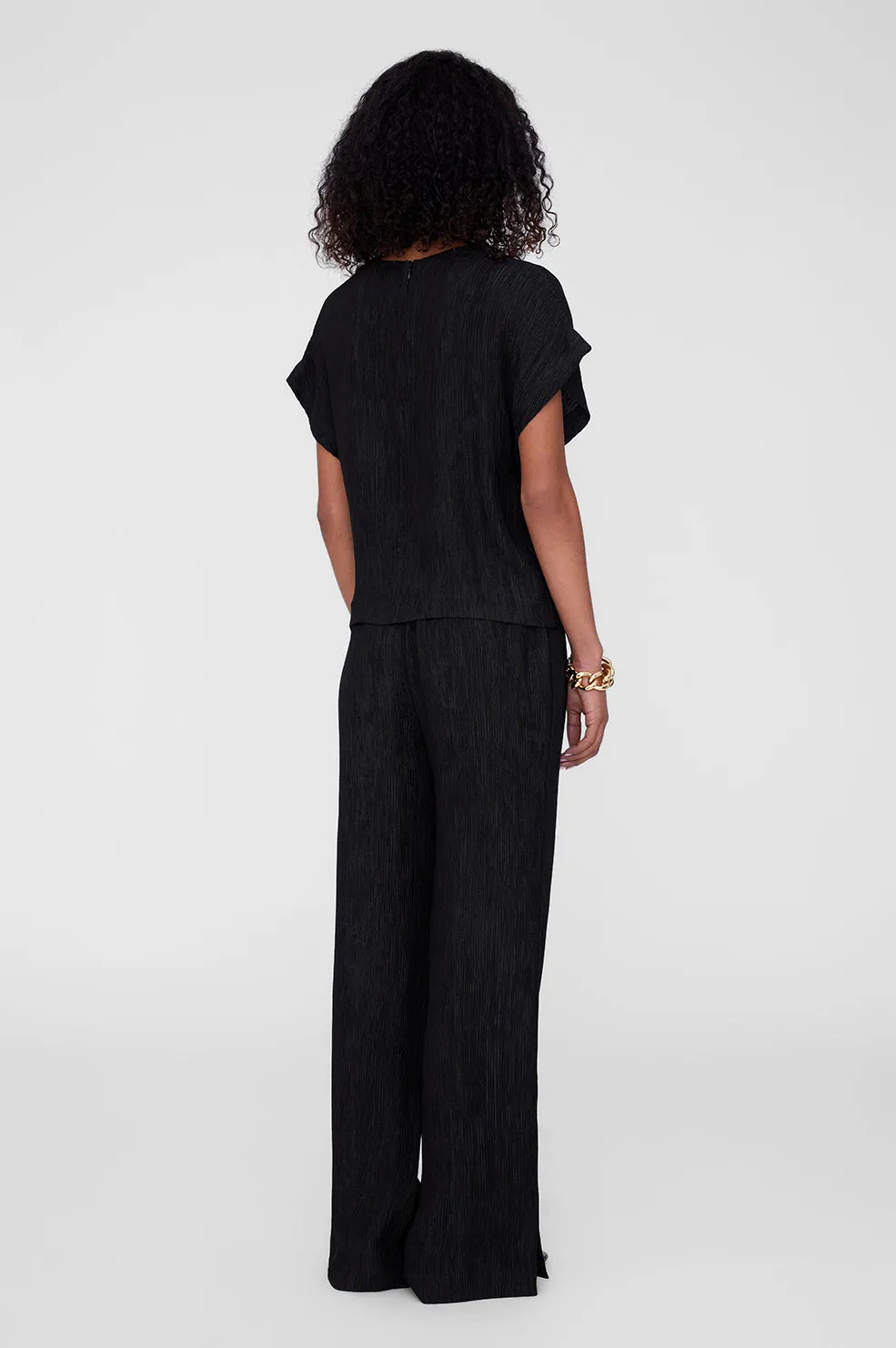 Jollie Top - Black Crinkle sold by Anine Bing product image thumbnail 2