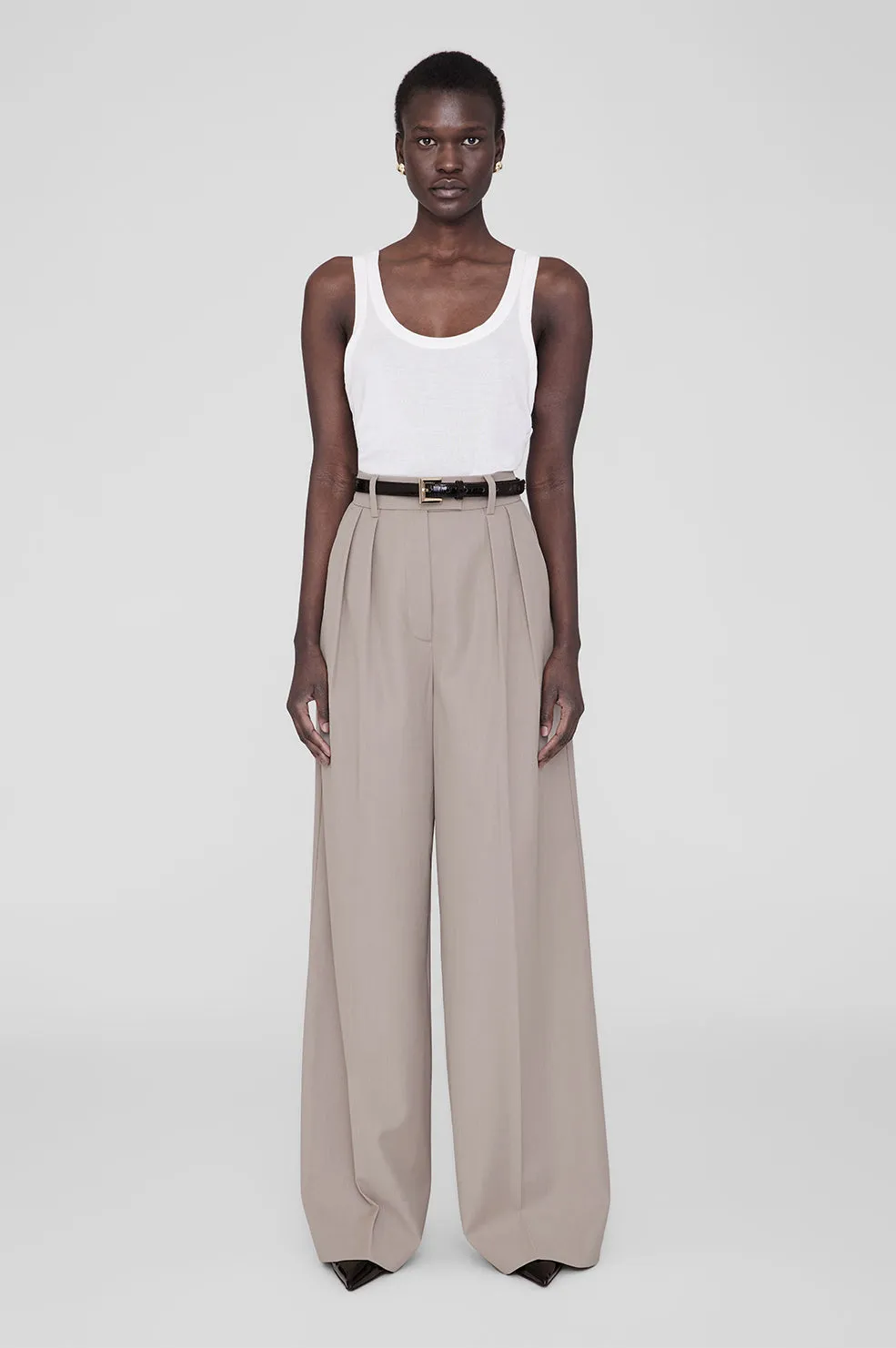 Lou Trouser - Taupe sold by Anine Bing