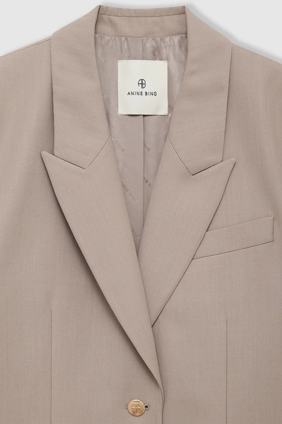 Emy Blazer - Taupe sold by Anine Bing product image thumbnail 4