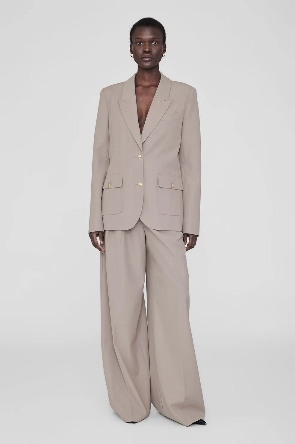 Emy Blazer - Taupe sold by Anine Bing product image thumbnail 5