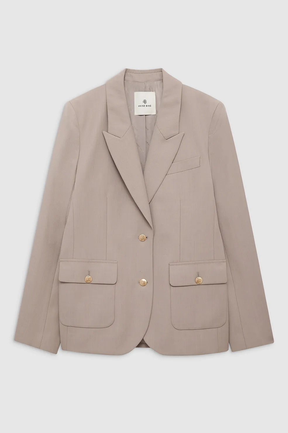 Emy Blazer - Taupe sold by Anine Bing product image thumbnail 3