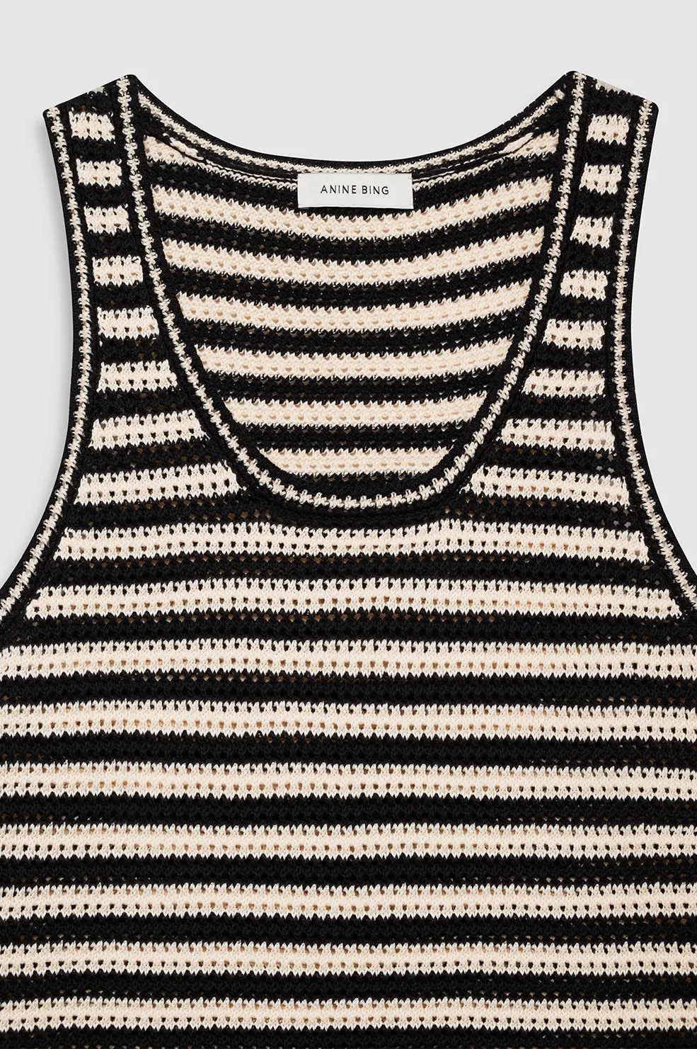 Arie Dress - Black And Ivory Stripe sold by Anine Bing product image thumbnail 2