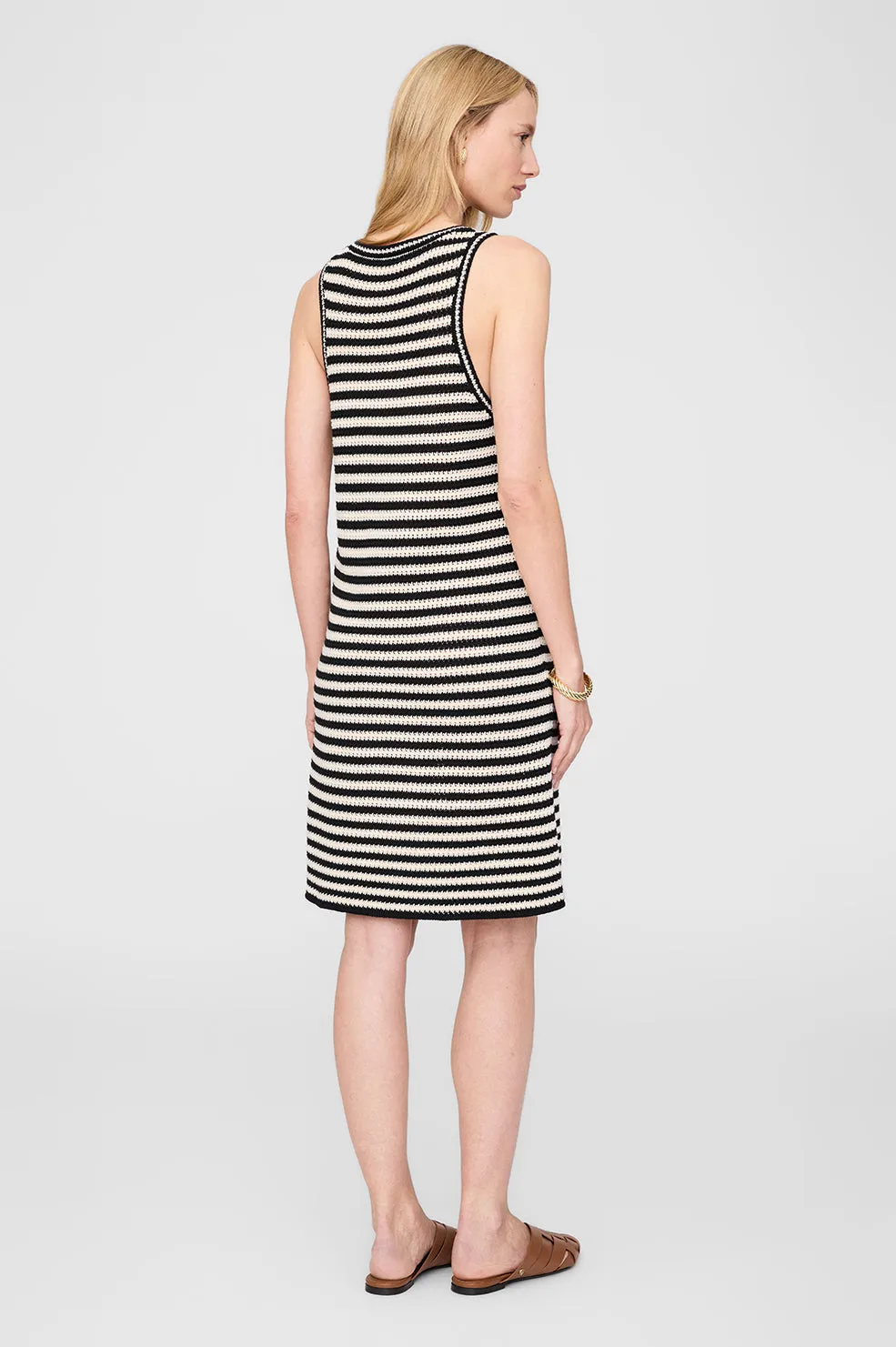 Arie Dress - Black And Ivory Stripe sold by Anine Bing product image thumbnail 4