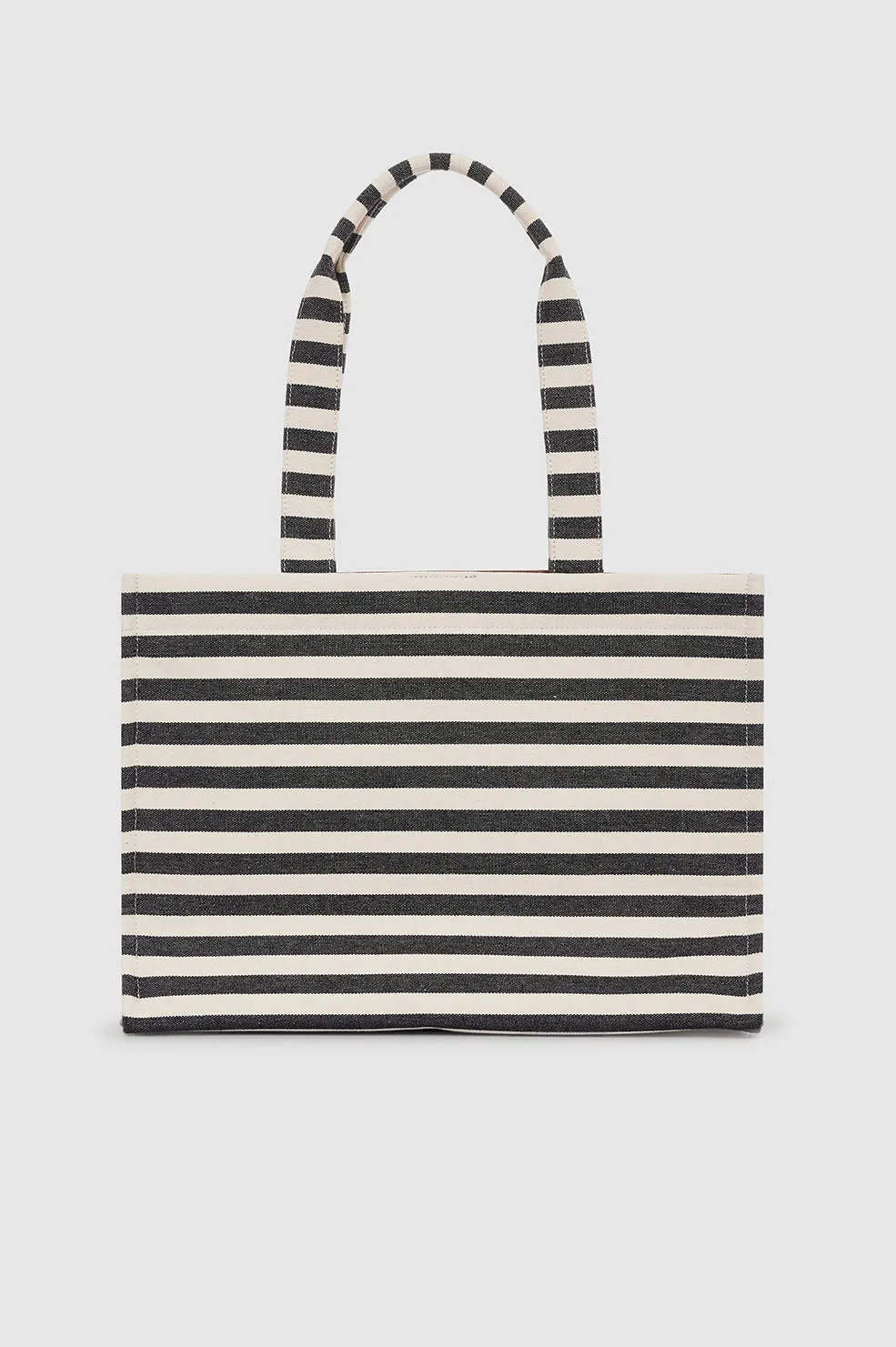 Lara Tote - Black And Natural Stripe sold by Anine Bing product image thumbnail 3