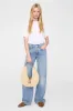 Lou Bag Monogram - Natural With Cognac sold by Anine Bing