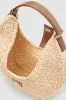 Lou Bag Monogram - Natural With Cognac sold by Anine Bing