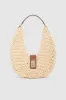 Lou Bag Monogram - Natural With Cognac sold by Anine Bing