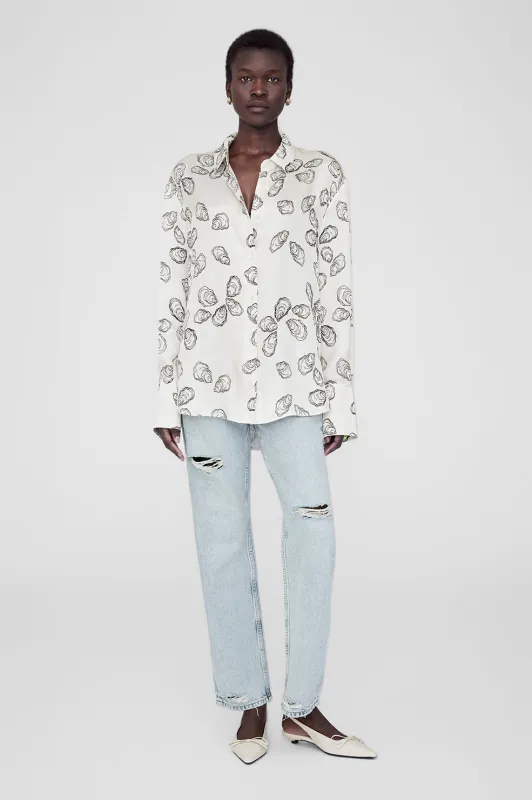 Avalon Shirt - Bone Oyster sold by Anine Bing