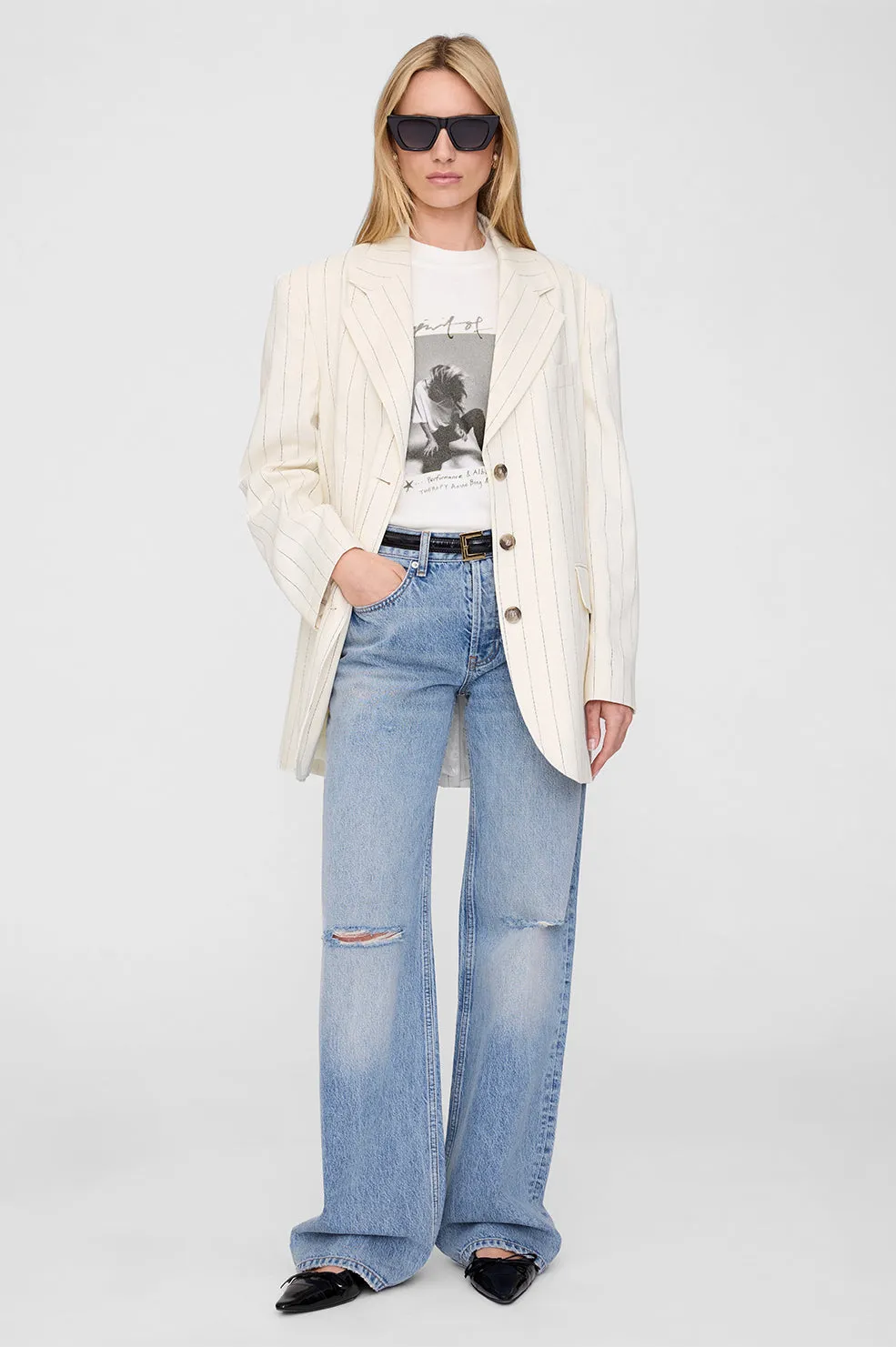 Ashton Tee Spirit - Ivory sold by Anine Bing product image thumbnail 5