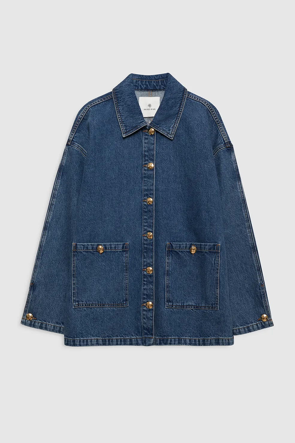 Luca Jacket - Clean Indigo Denim sold by Anine Bing product image thumbnail 3