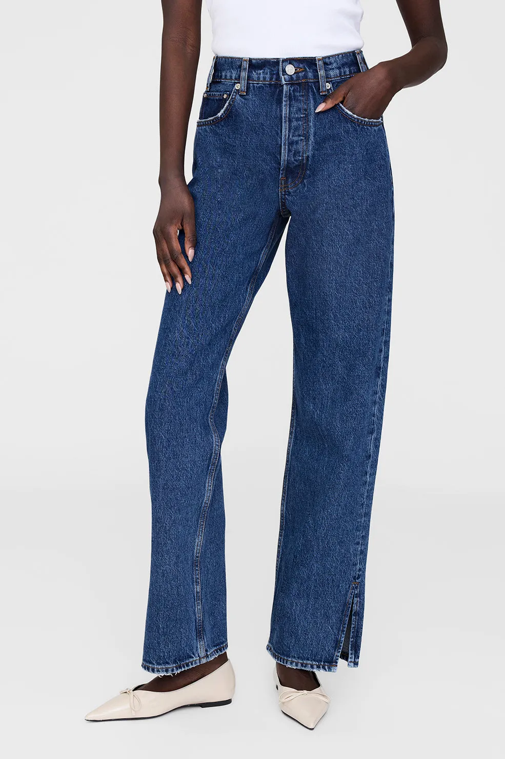 Roy Jean 31" - Clean Indigo Denim sold by Anine Bing product image thumbnail 3