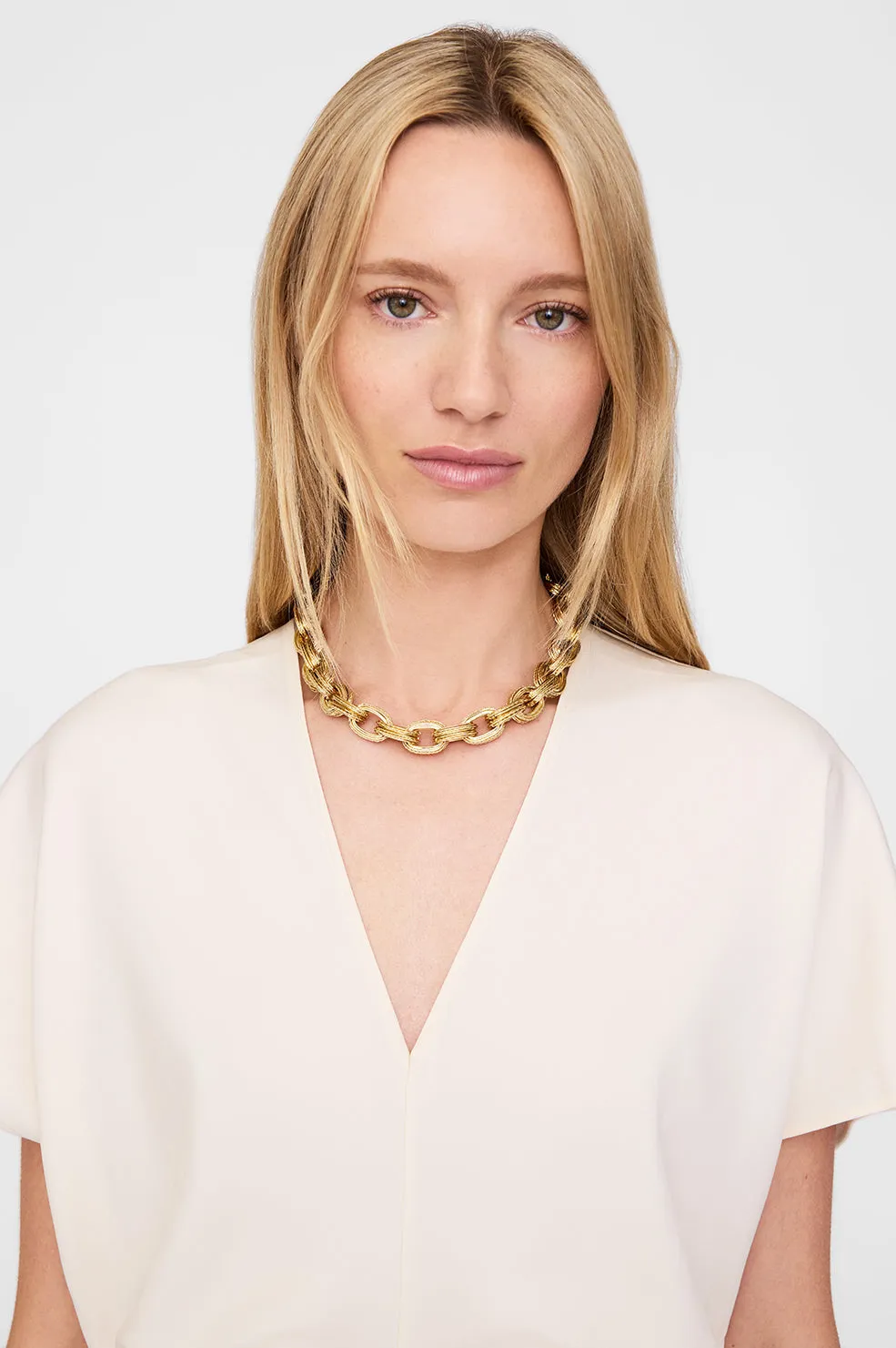 Double Link Chain Necklace - Gold sold by Anine Bing product image thumbnail 2