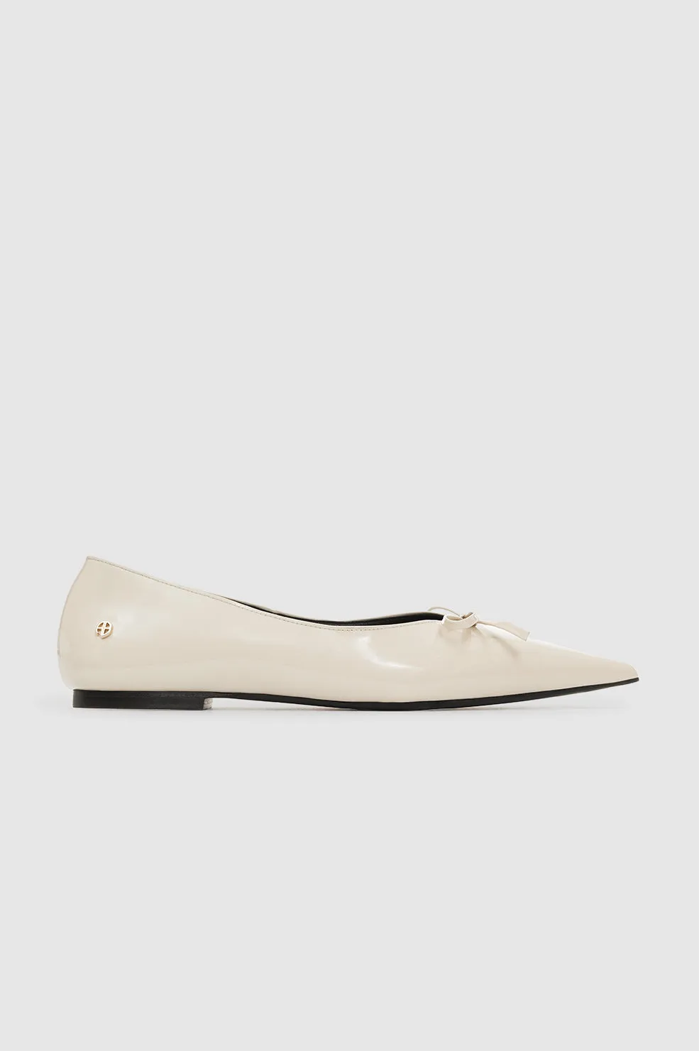 Hilda Flats - Bone Patent sold by Anine Bing