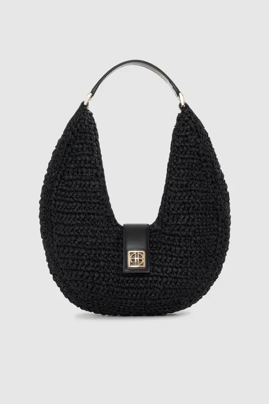 Lou Bag Monogram - Black sold by Anine Bing