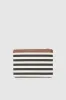 Lili Pouch - Black And Natural Stripe sold by Anine Bing