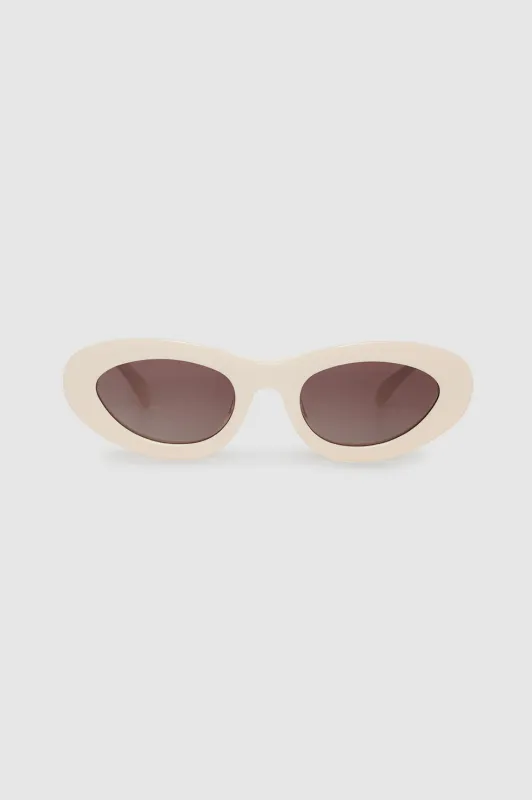 Roma Sunglasses - Bone sold by Anine Bing