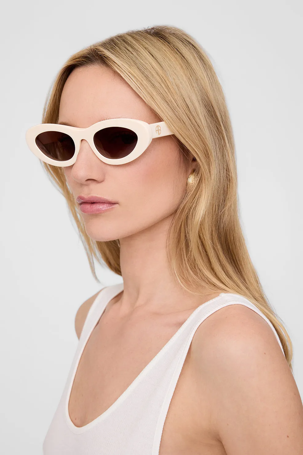 Roma Sunglasses - Bone sold by Anine Bing product image thumbnail 2