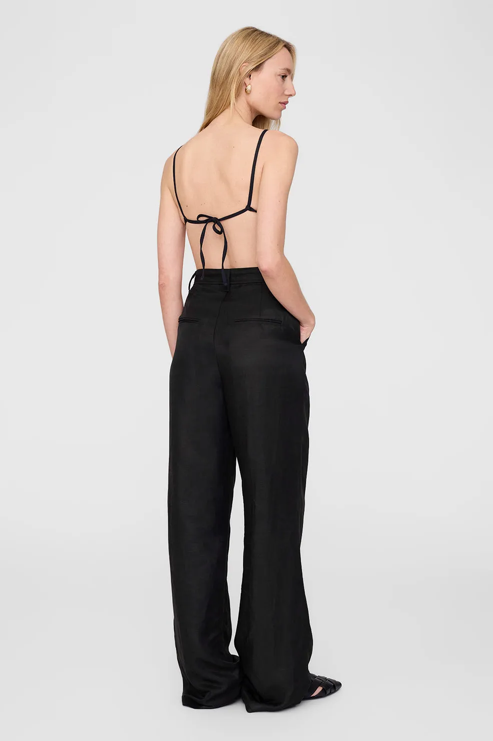 Bellamy Bikini Top - Black And White Stripe sold by Anine Bing product image thumbnail 3