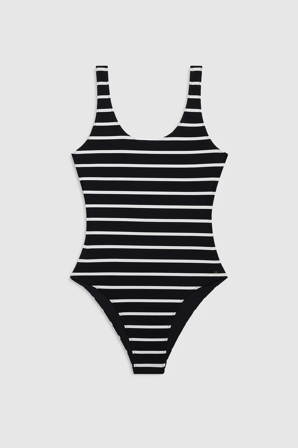 Jace One Piece - Black And White Stripe sold by Anine Bing