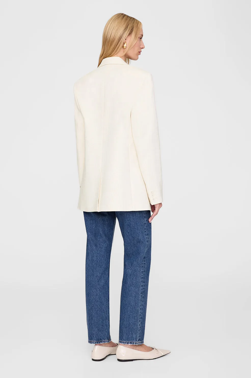 Jasmine Blazer - Cream sold by Anine Bing product image thumbnail 2