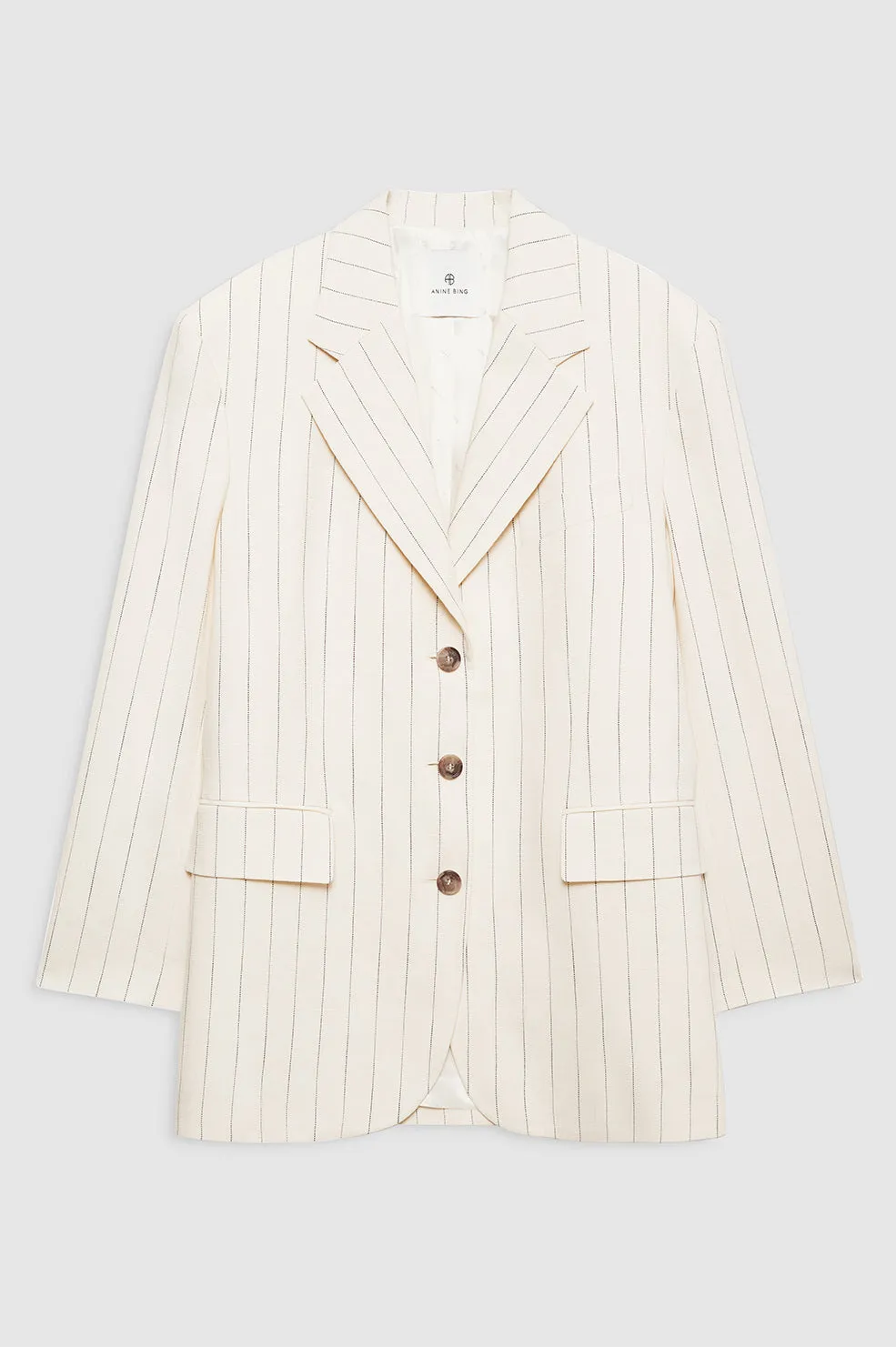 Sara Blazer - Cream And Black Stripe sold by Anine Bing product image thumbnail 3