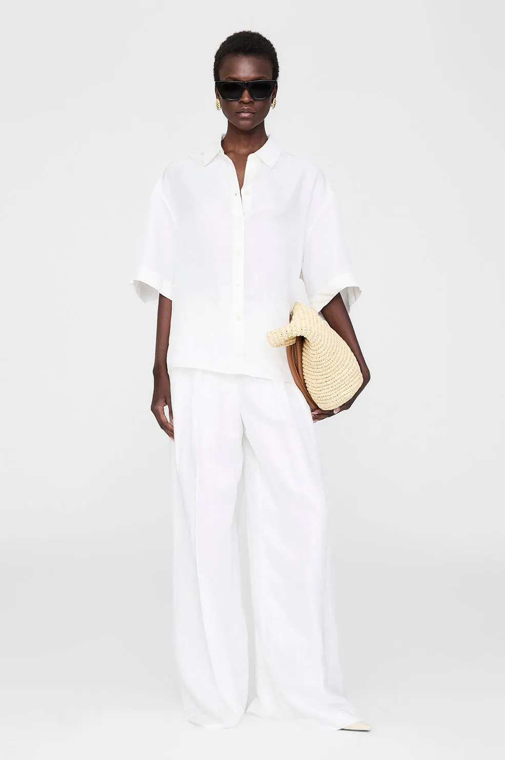 Coco Shirt - Ivory sold by Anine Bing product image thumbnail 5