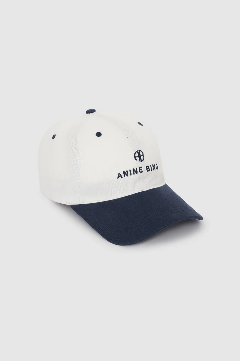Jeremy Baseball Cap - Ivory And Navy sold by Anine Bing product image thumbnail 3
