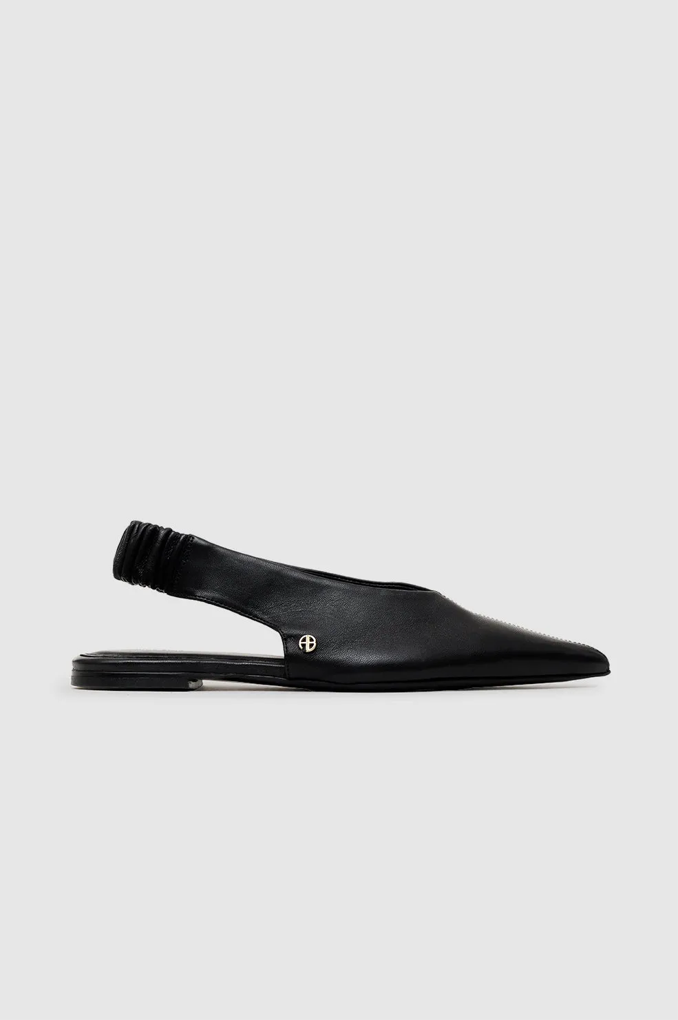 Hilda Slingback Flats - Black sold by Anine Bing