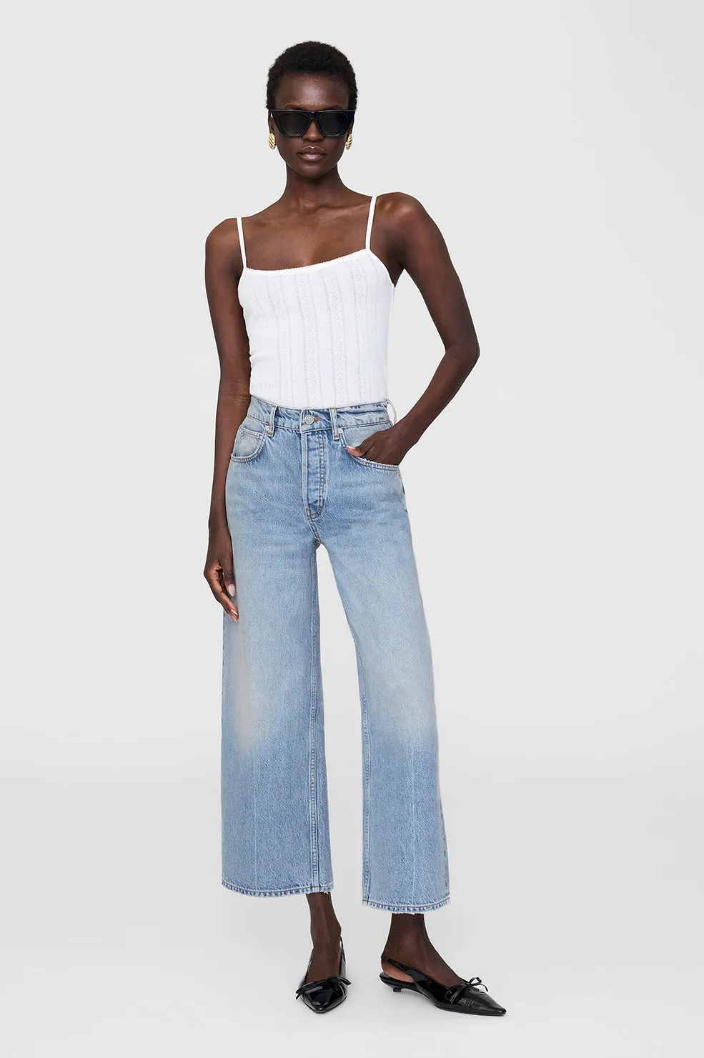 Pia Cami Tank - Off White sold by Anine Bing