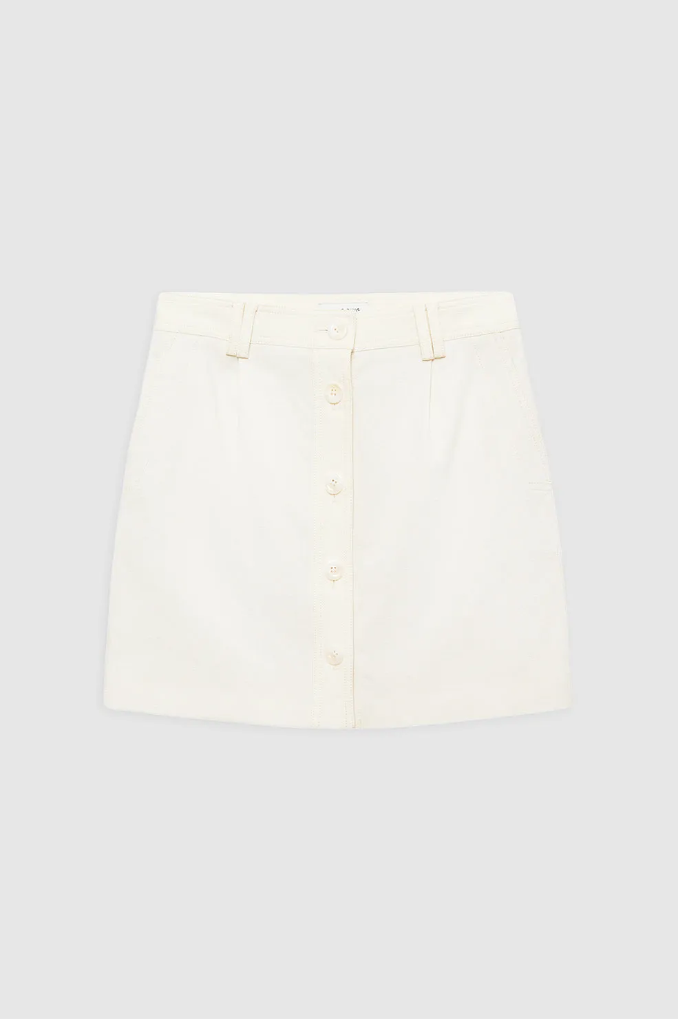 Zaire Mini Skirt - Cream sold by Anine Bing product image thumbnail 3