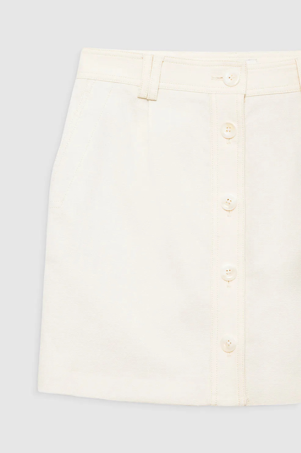 Zaire Mini Skirt - Cream sold by Anine Bing product image thumbnail 4
