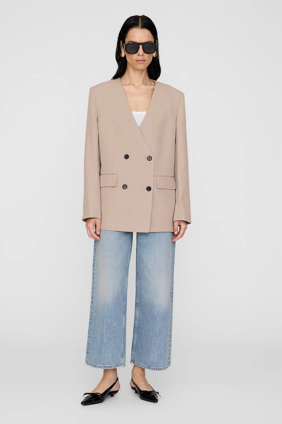 Maron Blazer - Fawn sold by Anine Bing product image thumbnail 5