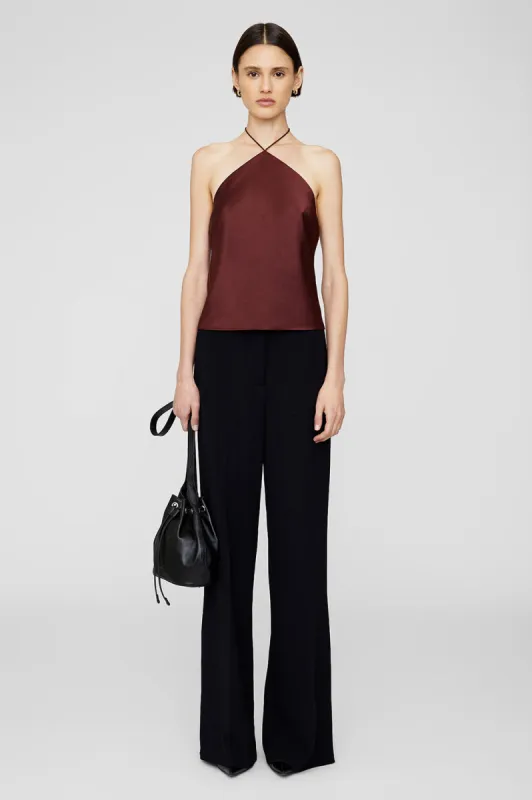 Leanne Top - Dark Cherry sold by Anine Bing