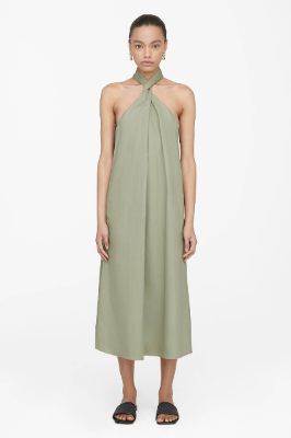 Cosette Dress - Green Khaki sold by Anine Bing
