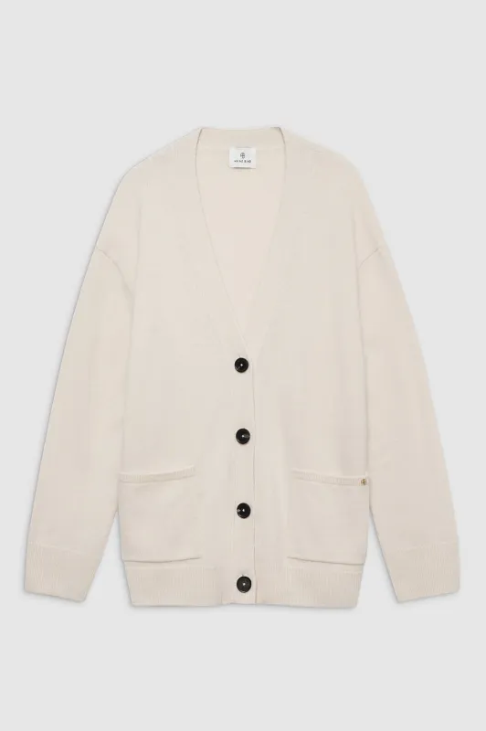 Jackson Cardigan - Cream sold by Anine Bing