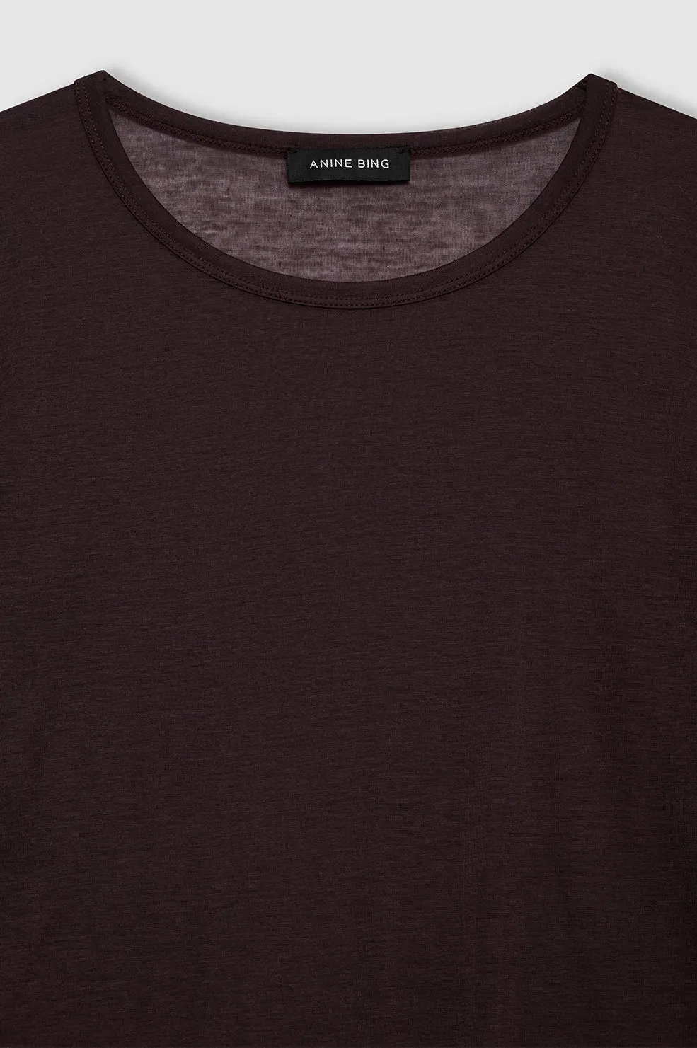 Sylvie Long Sleeve Tee - Dark Brown sold by Anine Bing product image thumbnail 2