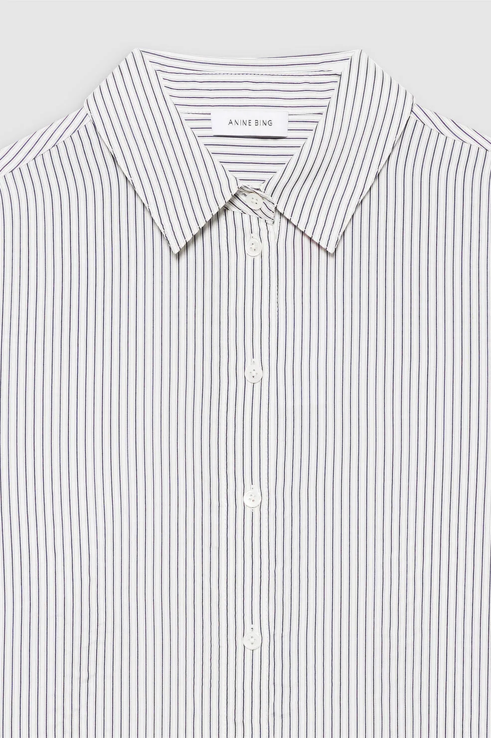 Essie Shirt - White And Navy Stripe sold by Anine Bing product image thumbnail 4