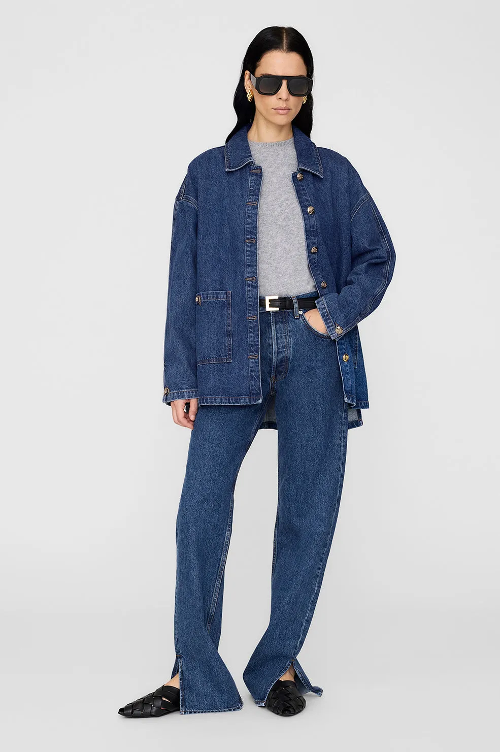 Jackson Sweater - Medium Heather Grey sold by Anine Bing product image thumbnail 5