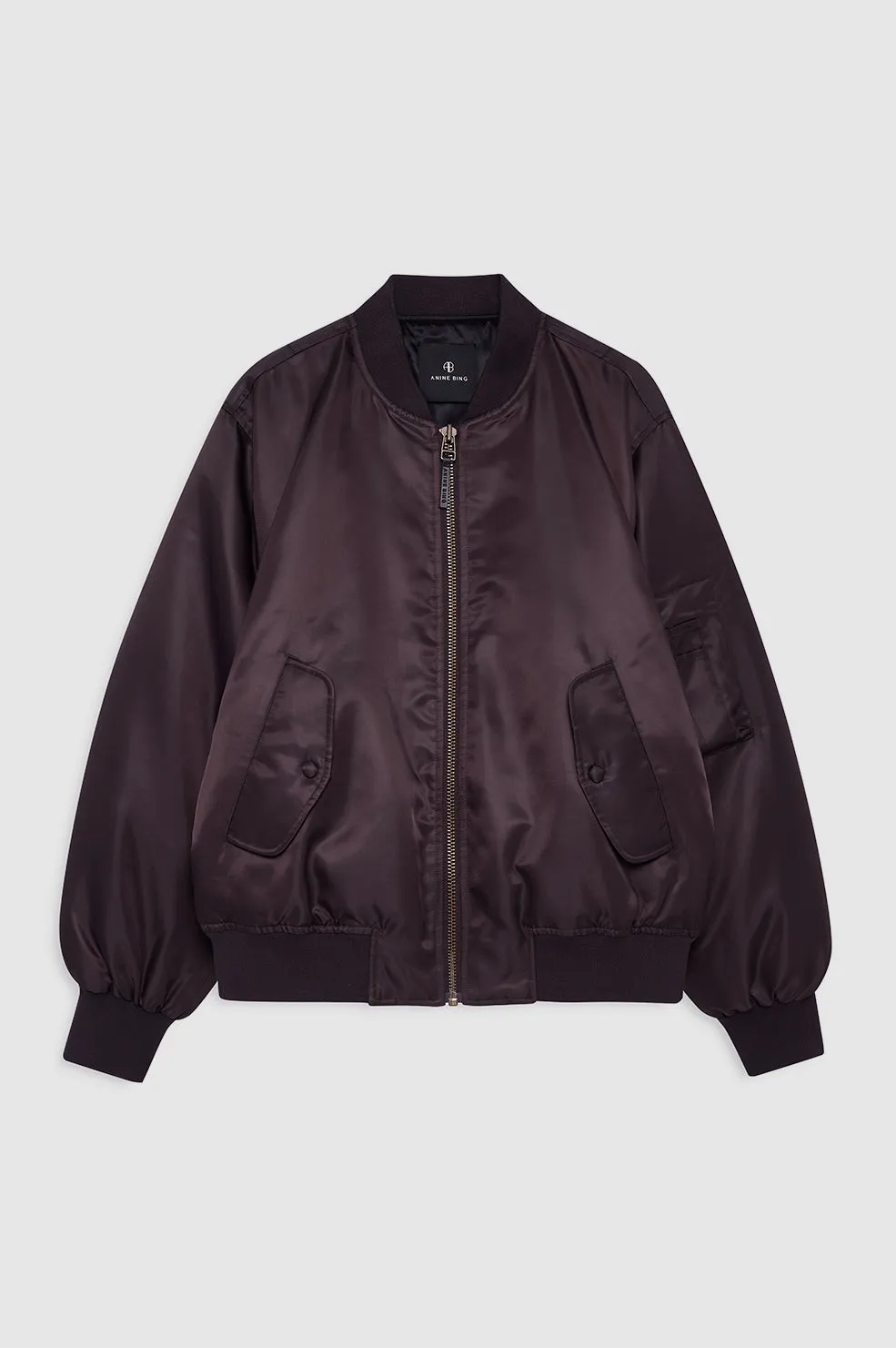 Leon Bomber - Deep Brown sold by Anine Bing