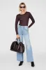 Medium Kate Tote - Dark Brown sold by Anine Bing