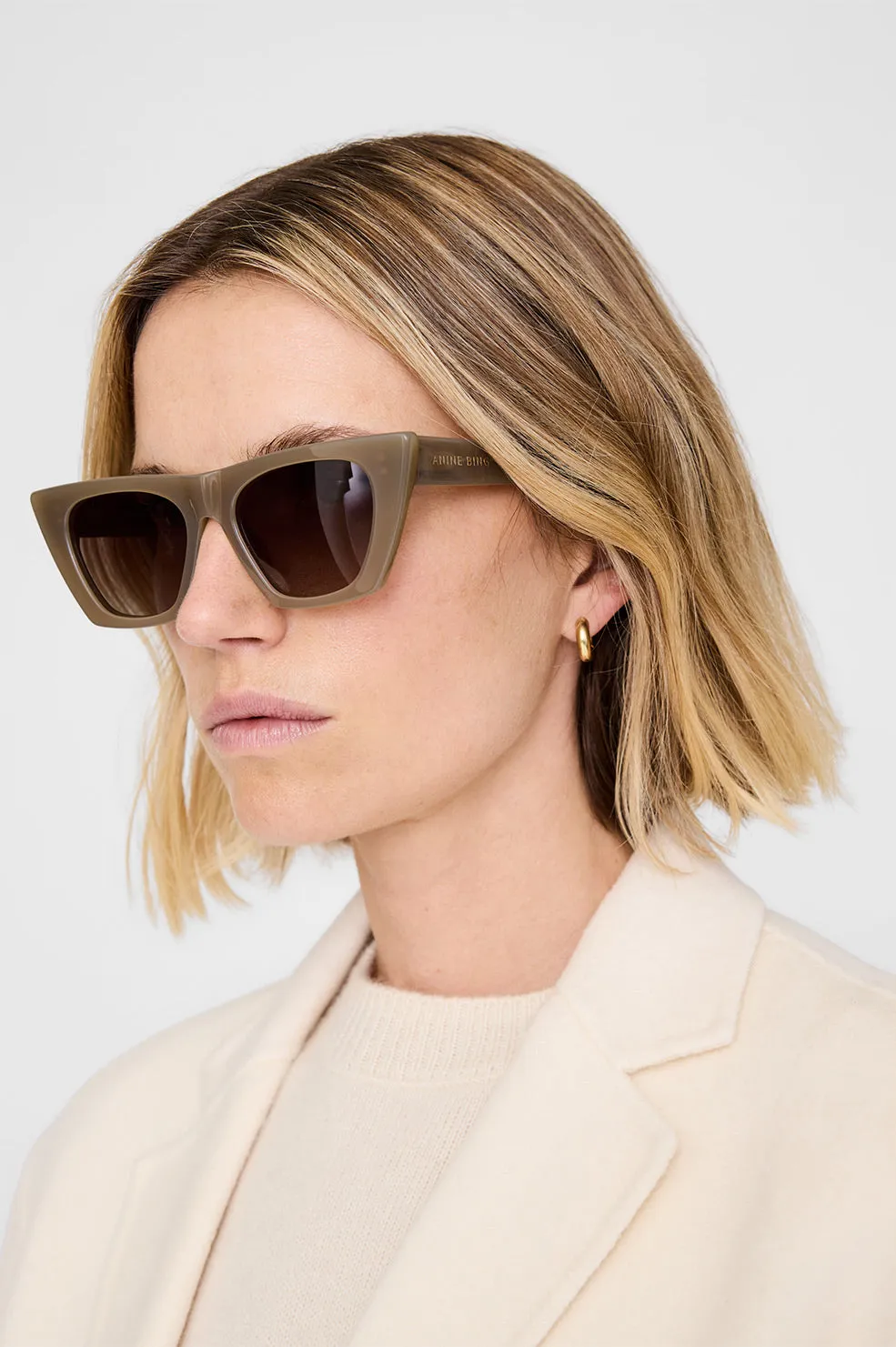 Paris Sunglasses - Dark Olive sold by Anine Bing product image thumbnail 2