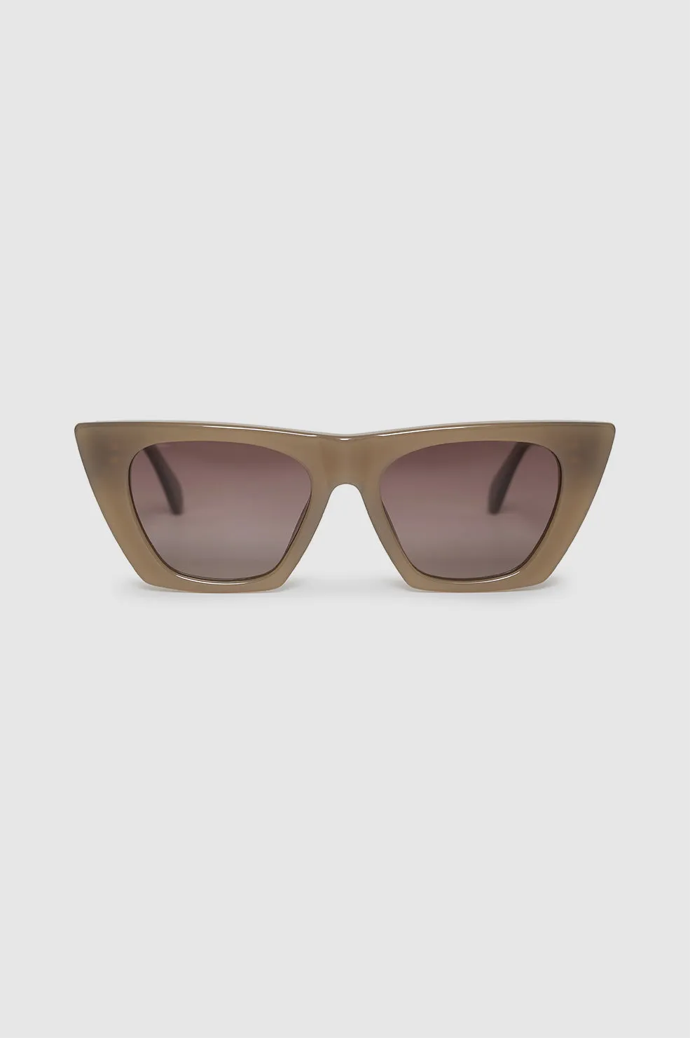 Paris Sunglasses - Dark Olive sold by Anine Bing