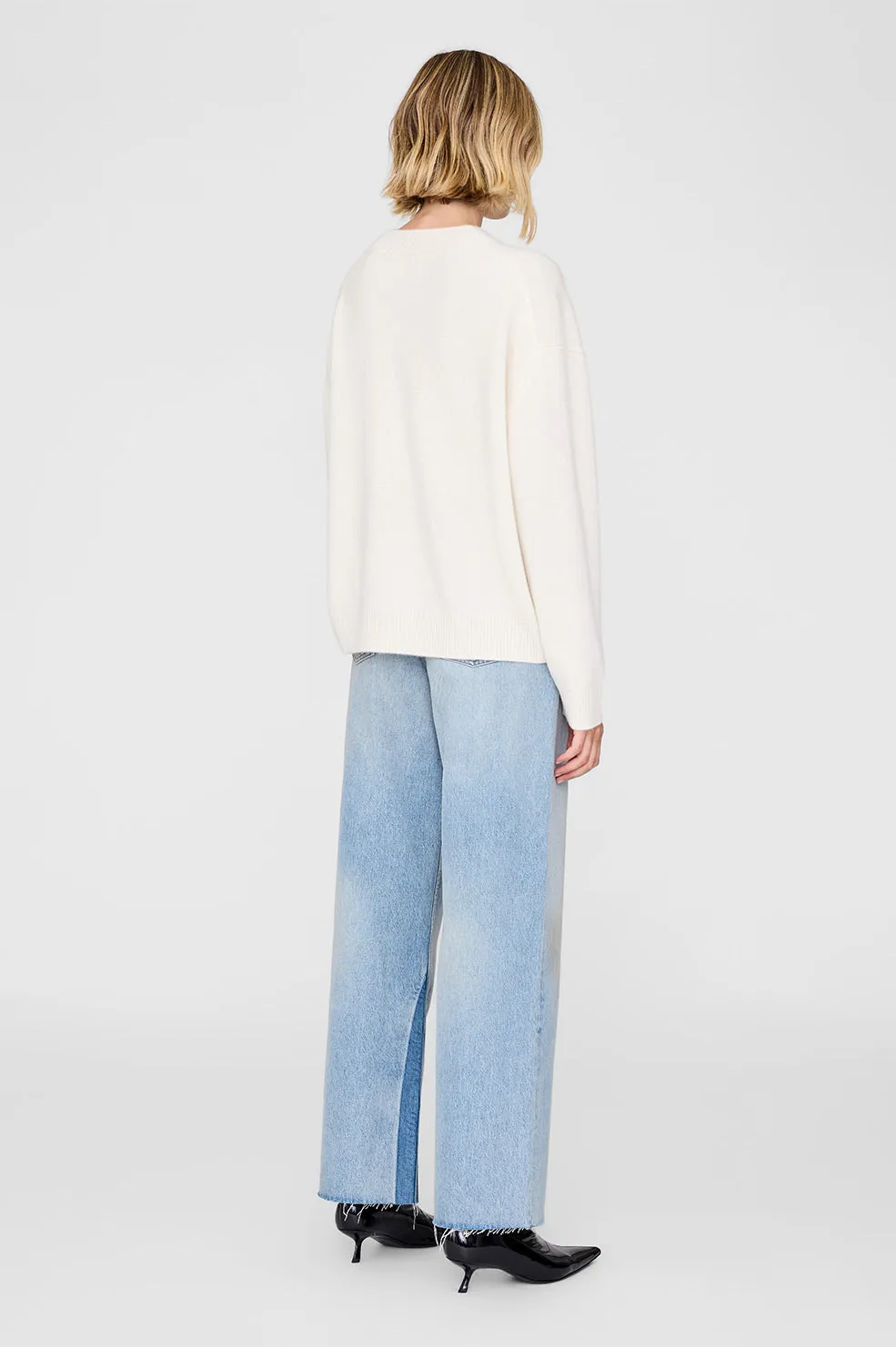 Lee Crew Sweater - Cream sold by Anine Bing product image thumbnail 2