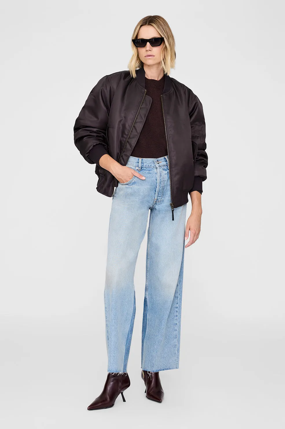 Lee Crew Sweater - Deep Brown sold by Anine Bing product image thumbnail 5