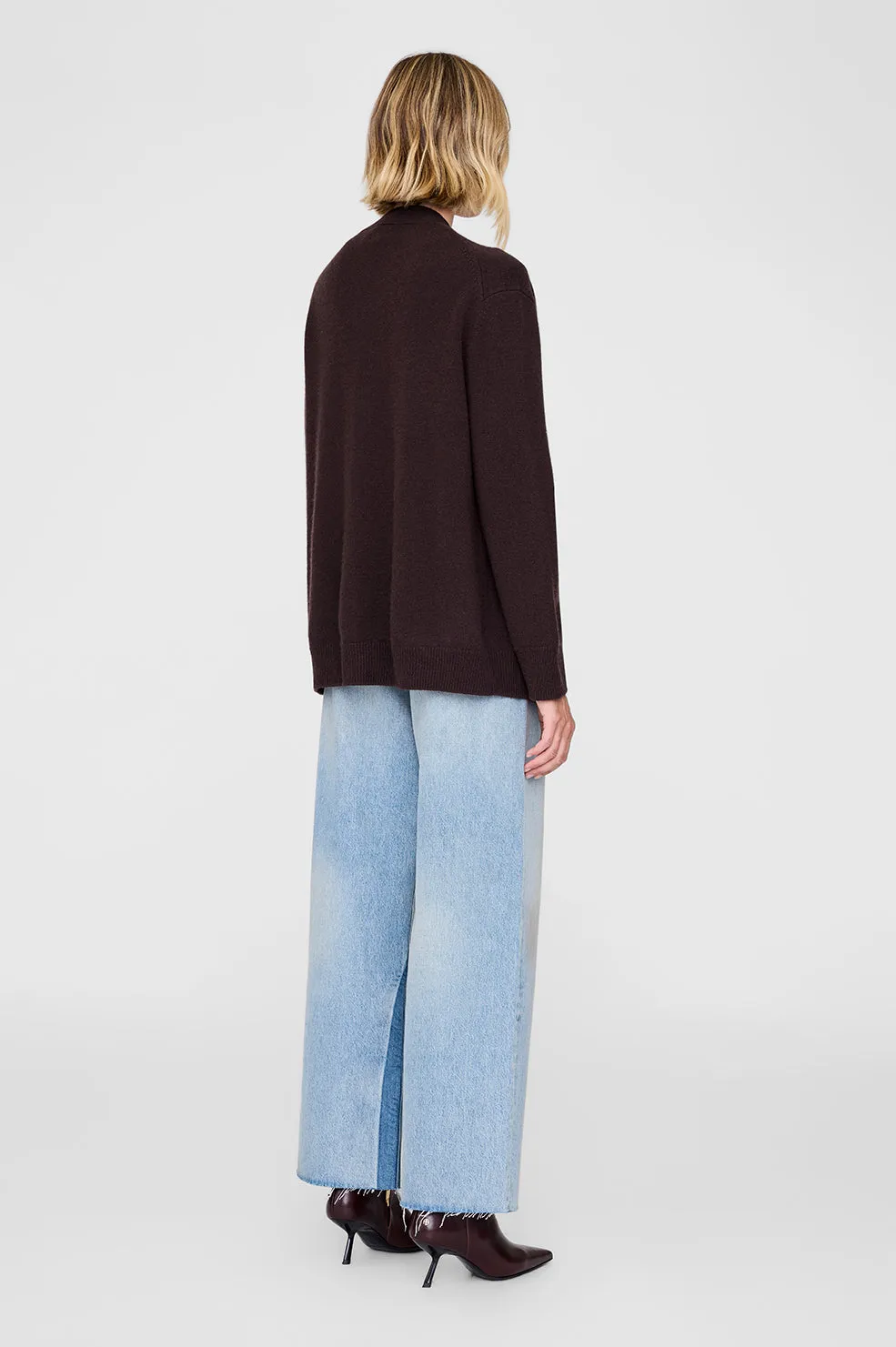 Jackson Cardigan - Deep Brown sold by Anine Bing product image thumbnail 2